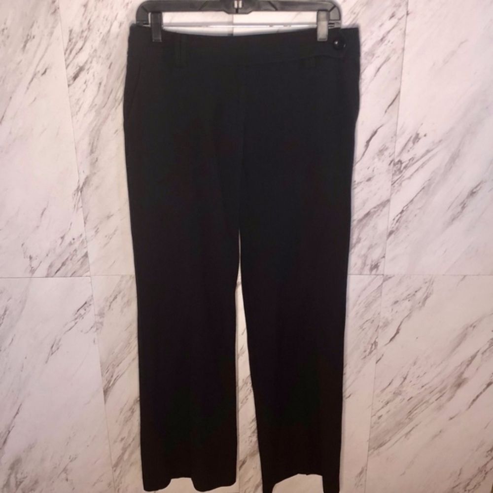 3/$50 Ann Taylor LOFT Black Stretch Work Trousers Dress Pants Size 8 Office